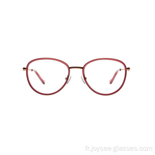 Cadres de lunettes en métal à double couleur classique
